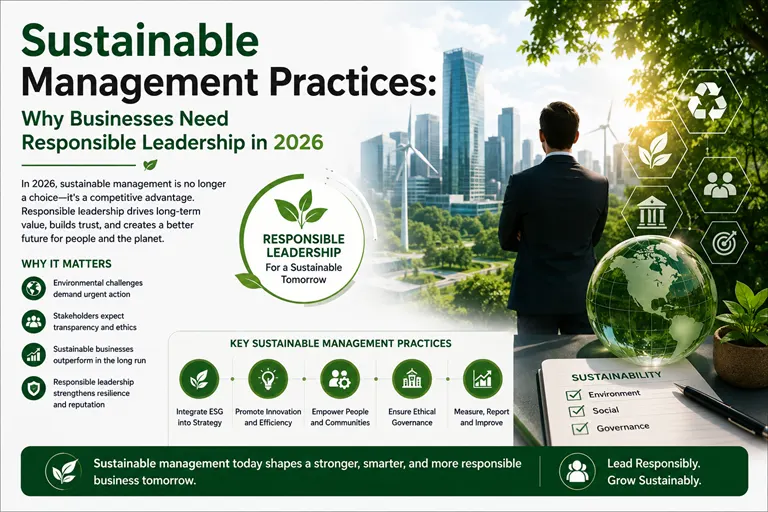 Sustainable Management Practices: Why Businesses Need Responsible Leadership in 2026